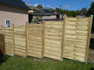 Pose d'une palisssade