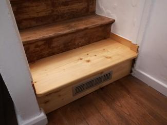 Nouvelle marche en mélèze huilé