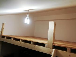 Pose du plancher en pin massif