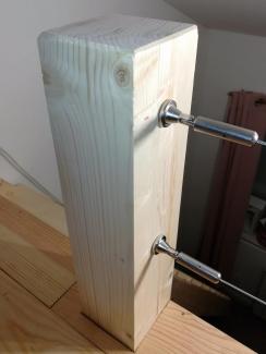 Pose du garde-corps en câble acier