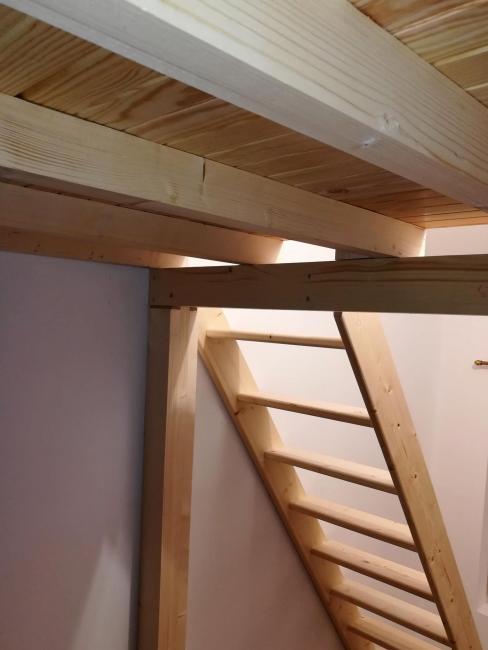 Pose et ajustage de l’échelle de meunier