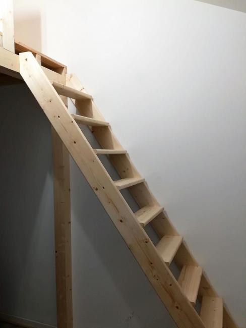 Pose et ajustage de l’échelle de meunier